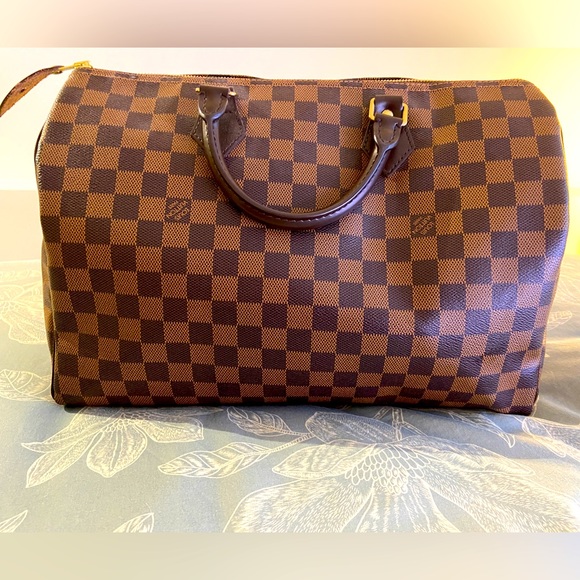 Authentic Louis Vuitton Damier Ebene Speedy 35 - Picture 1 of 11